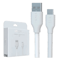 2M Cable Tipo C 2.1A-red 2M Cable Tipo C 2.1A de Carga y Datos