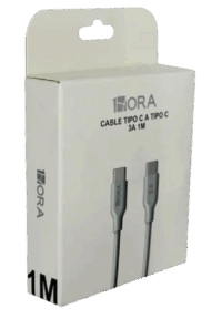 Cable Tipo C a Tipo C 3A 1M